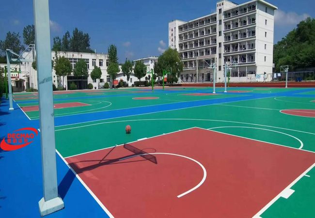 遼寧新做好的丙烯酸球場(chǎng)