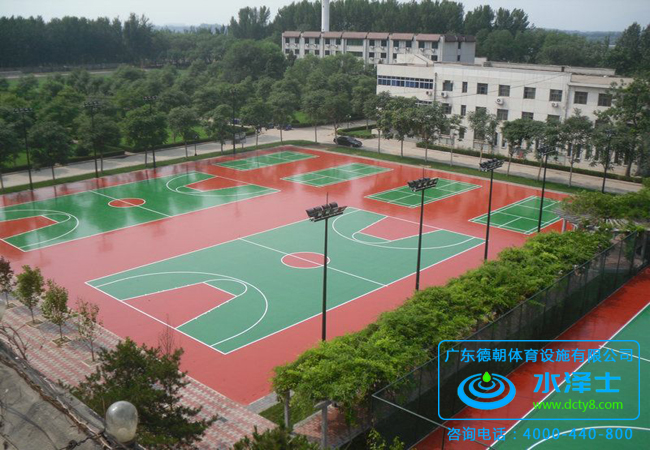 硅PU籃球場地面材料