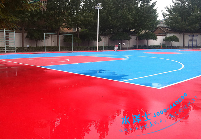 德朝體育硅PU籃球場(chǎng)
