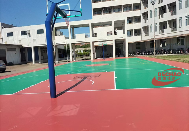 西藏硅PU籃球場