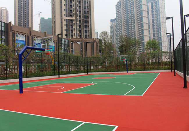 籃球場用硅PU球場材料好不好？