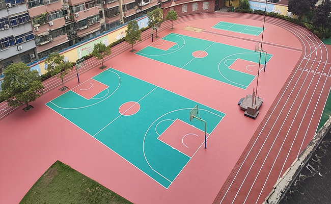 熱烈慶祝河南鄭州汝河路小學(xué)塑膠運(yùn)動(dòng)場(chǎng)順利完工！【德朝體育】