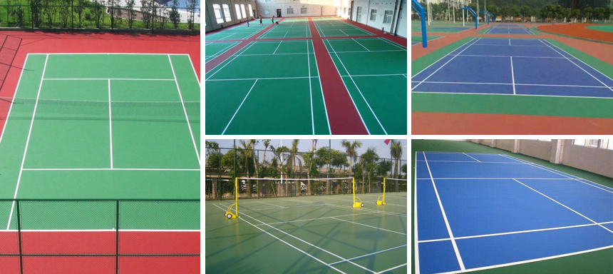 丙烯酸球場材料工程案例圖