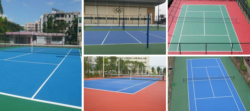 丙烯酸球場材料工程案例圖