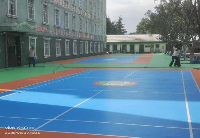 四川硅PU籃球場(chǎng)